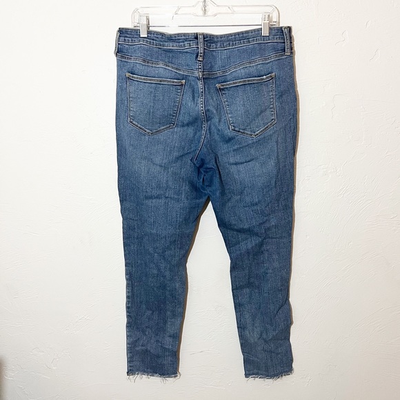 Universal Thread Mid Rise Skinny Distressed Raw Hem Jeans Sz 14 - Picture 2 of 5
